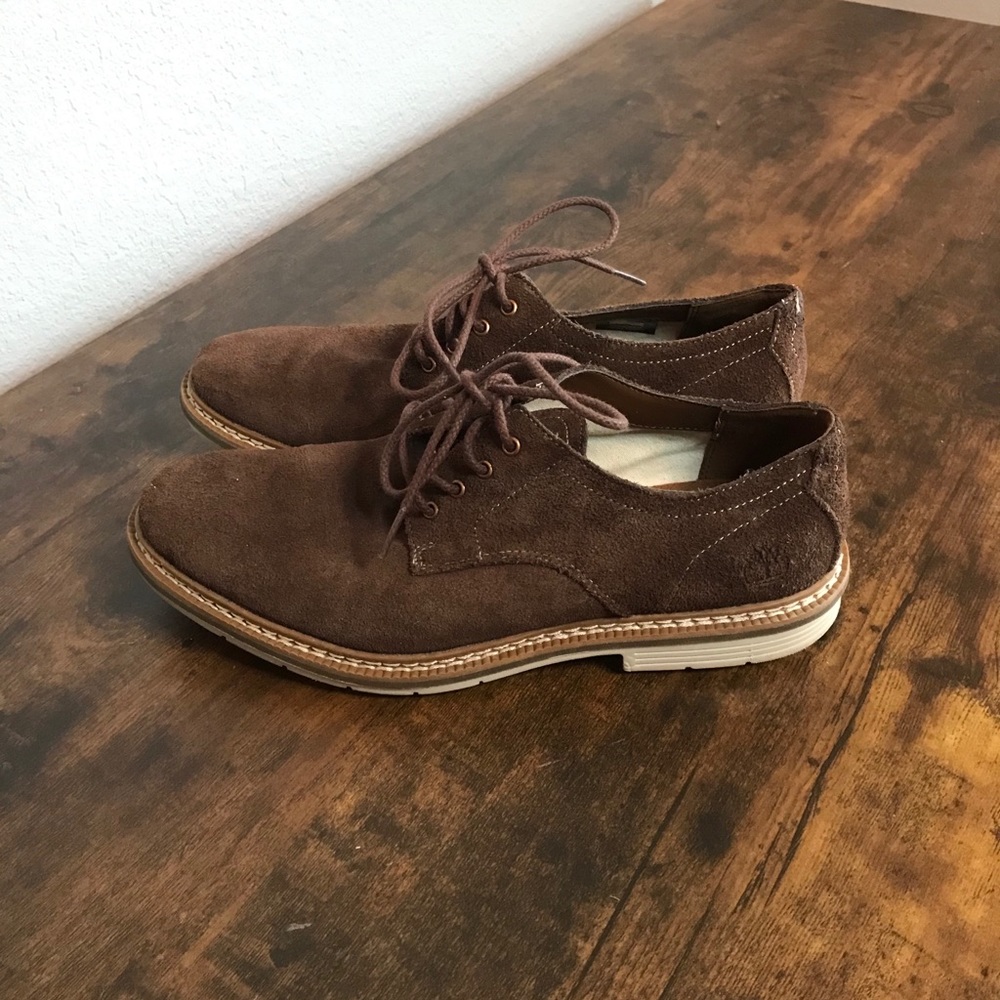 Timberland Brown Suede Derby Shoes